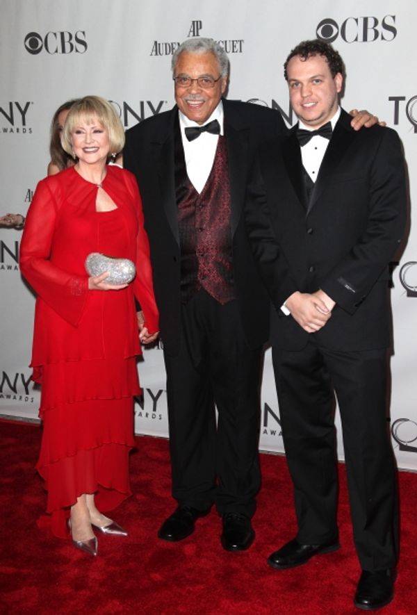 Cecilia Hart & James Earl Jones & son attending The 65th Annual Tony Awards in New Yo Photo