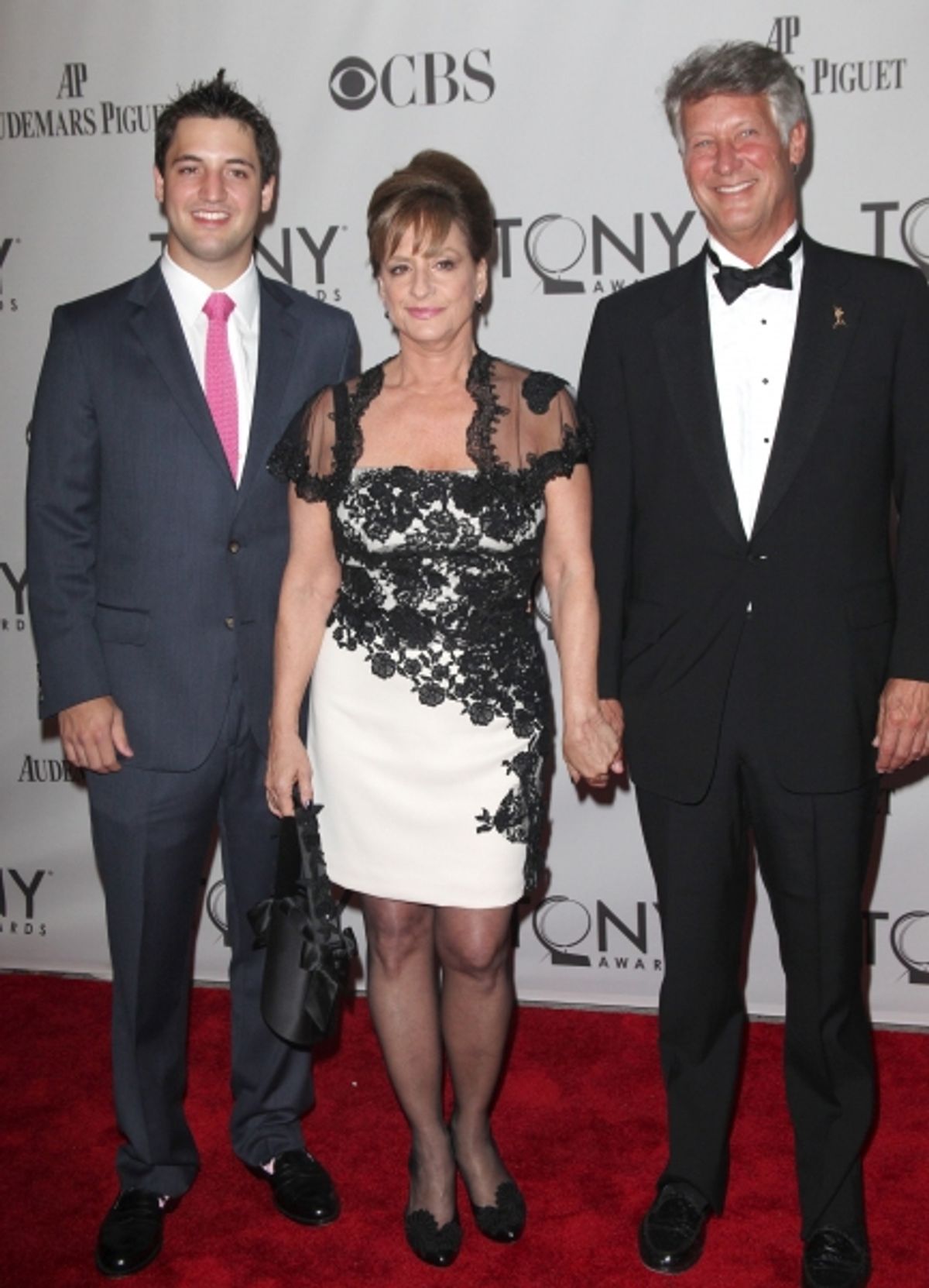 Patti Lupone with Husband & Son attending The 65th Annual Tony Awards in New York City.  at 