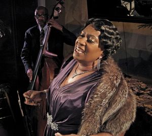 Jim Hankins (bass), Miche Braden (Bessie Smith). Photo