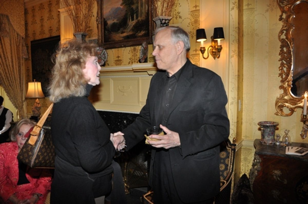 Charlotte Moore and tonight's host Frank Skillern at 