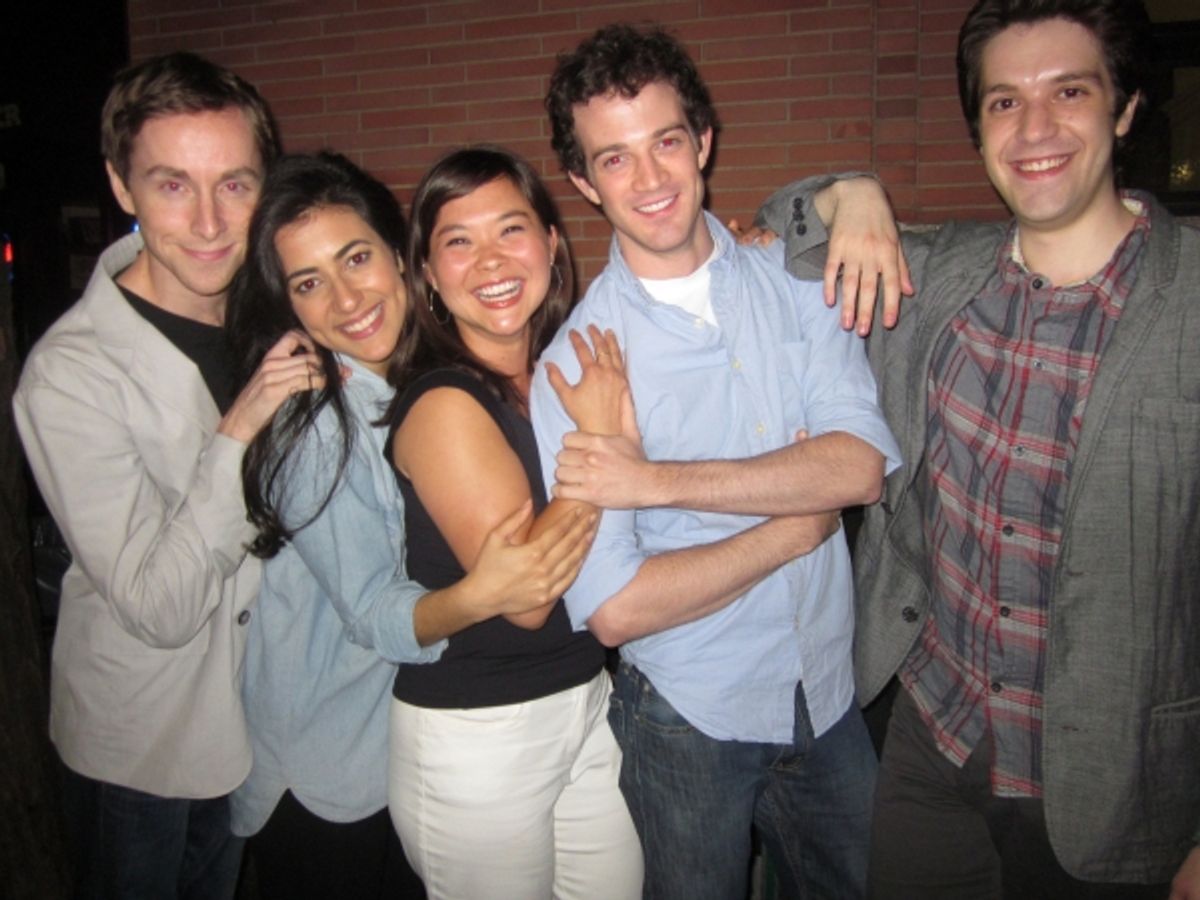 Adam Halpin, Nadine Malouf, Lisa Helmi Johanson, A.J. Shively and Composer David Levinson at 