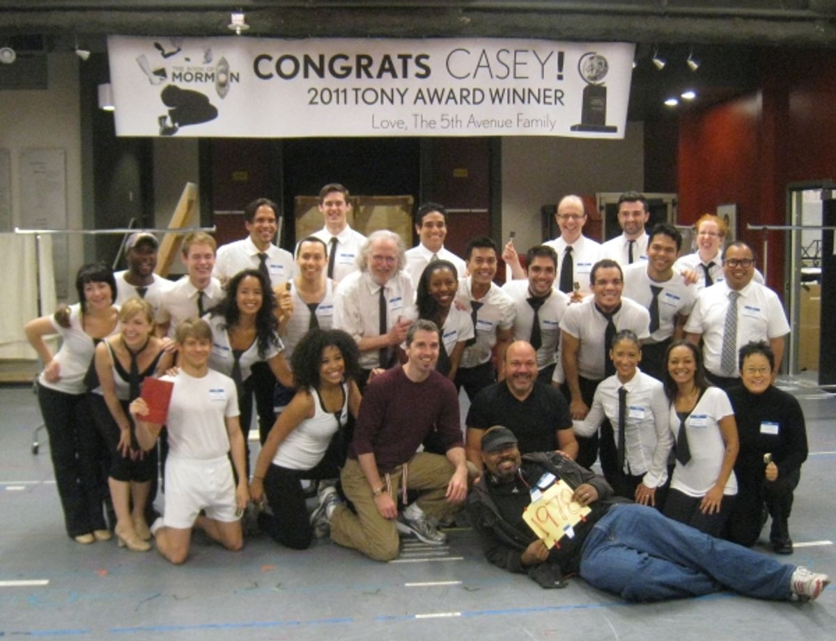 ALADDIN Cast Celebrates THE BOOK OF MORMON Success with Director Casey Nicholaw at 