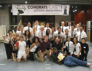 ALADDIN Cast Celebrates THE BOOK OF MORMON Success with Director Casey Nicholaw Photo