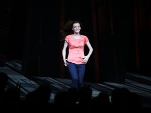 Jennifer Damiano during the ''Spider-Man Turn off the Dark'' Opening Night Curtain Call in New York City. @ BroadwayWorld Jennifer Damiano during the ''Spider-Man Turn off the Dark'' Opening Night Curtain Ca Photo