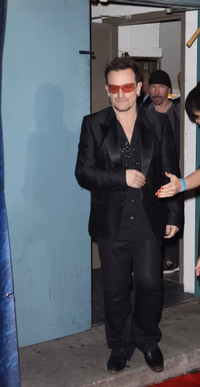 Bono attending the ''Spider-Man Turn off the Dark'' Opening Night After Party  in New Photo