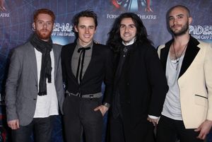 Reeve Carney & the Spider-Man Band attending the ''Spider-Man Turn off the Dark'' Opening Night After Party in New York City. @ BroadwayWorld Reeve Carney & the Spider-Man Band attending the ''Spider-Man Turn off the Dark'' Ope Photo
