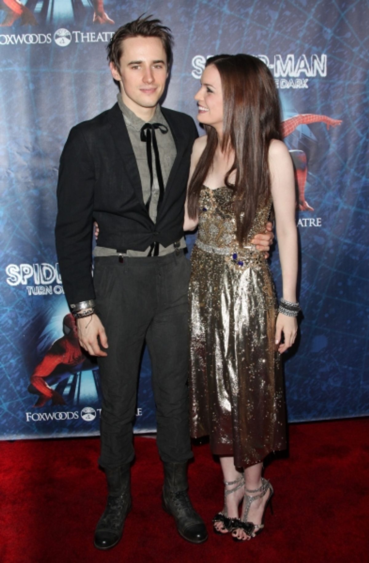 Reeve Carney & Jennifer Damiano attending the ''Spider-Man Turn off the Dark'' Opening Night After Party  in New York City.  at 
