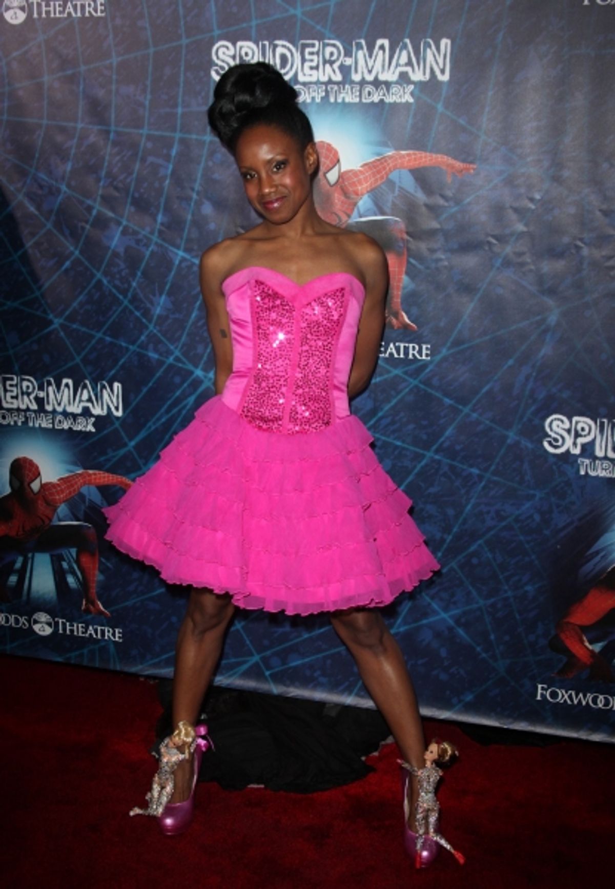Ayo Jackson attending the ''Spider-Man Turn off the Dark'' Opening Night After Party  in New York City.  at 