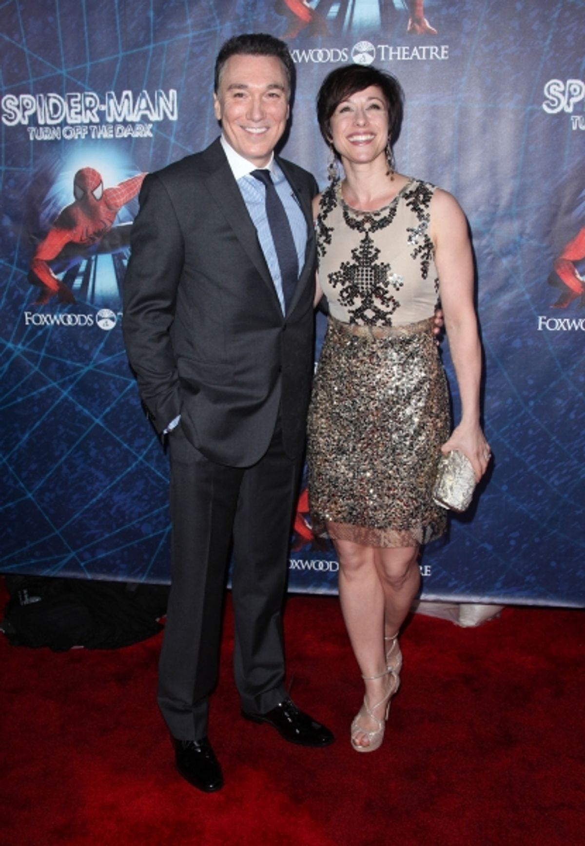 Patrick Page & Paige Davis attending the ''Spider-Man Turn off the Dark'' Opening Night After Party  in New York City.  at 