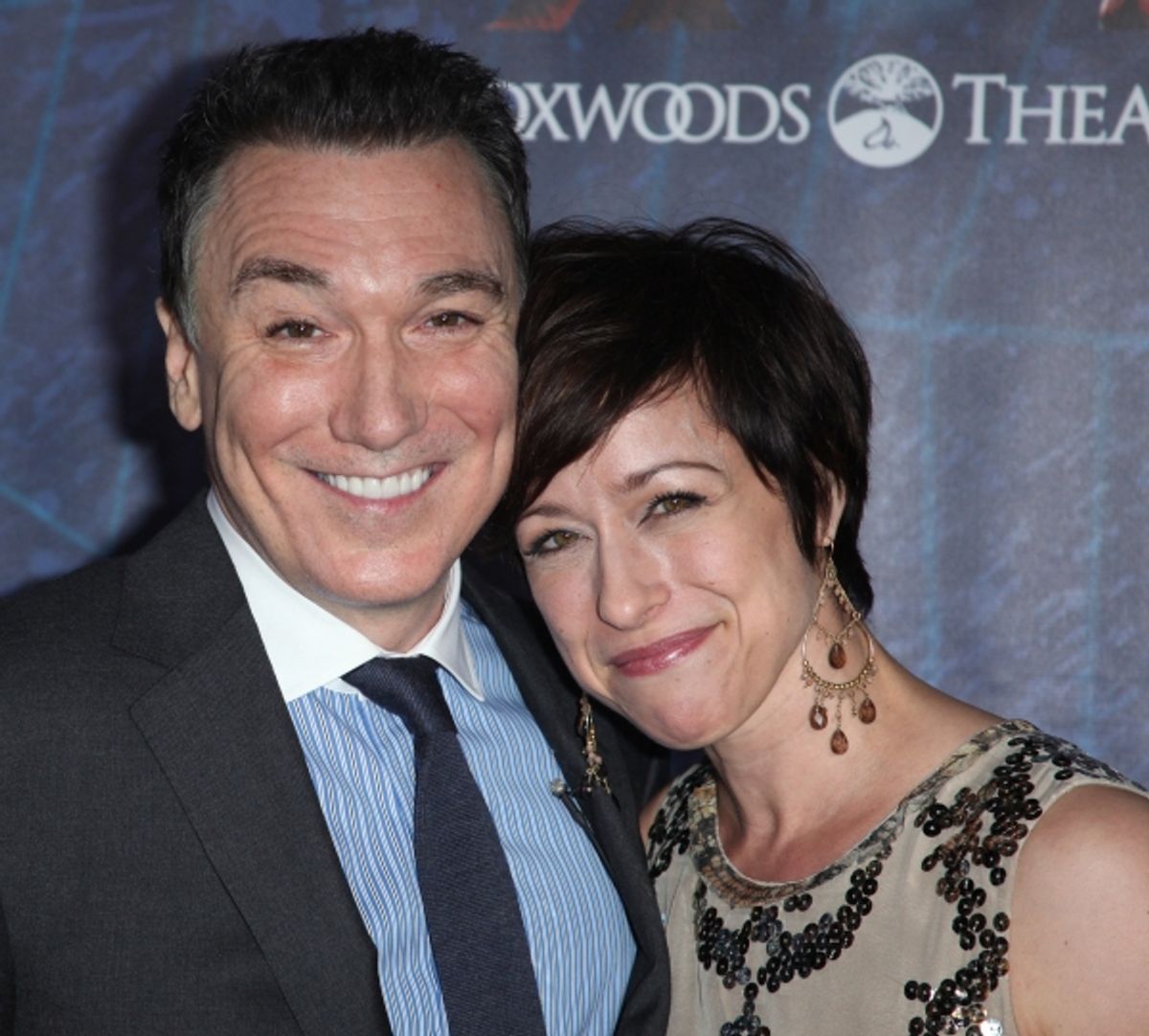 Patrick Page & Paige Davis attending the ''Spider-Man Turn off the Dark'' Opening Night After Party  in New York City.  at 
