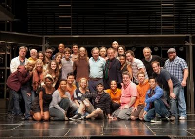 Andrew Lloyd Webber pictured with the cast of the Stratford Shakespeare Festival prod Photo