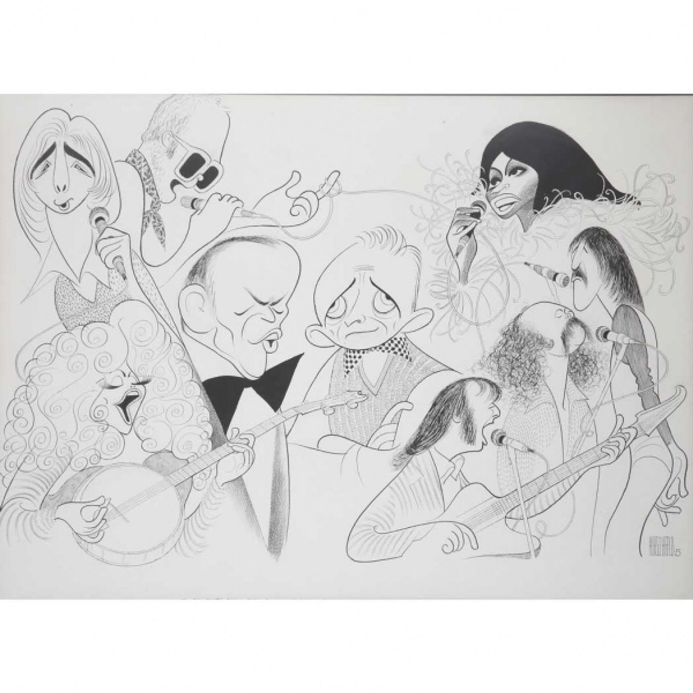 Photo Coverage: Al Hirschfeld Drawings Up for Auction & More for 108th Late Birthday  Image