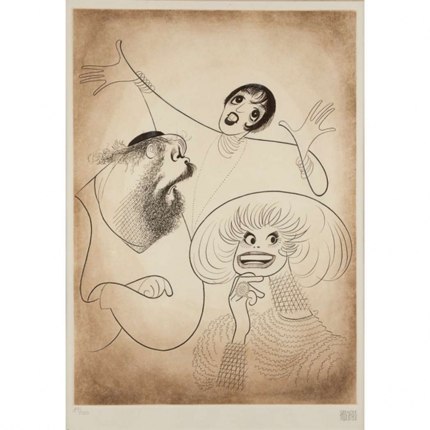 Photo Coverage: Al Hirschfeld Drawings Up for Auction & More for 108th Late Birthday  Image