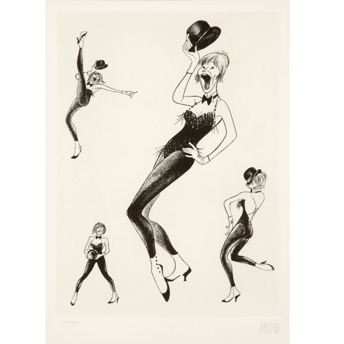 Shirley MacLane at Al Hirschfeld Drawings Up for Auction & More for 108th Late Birthday