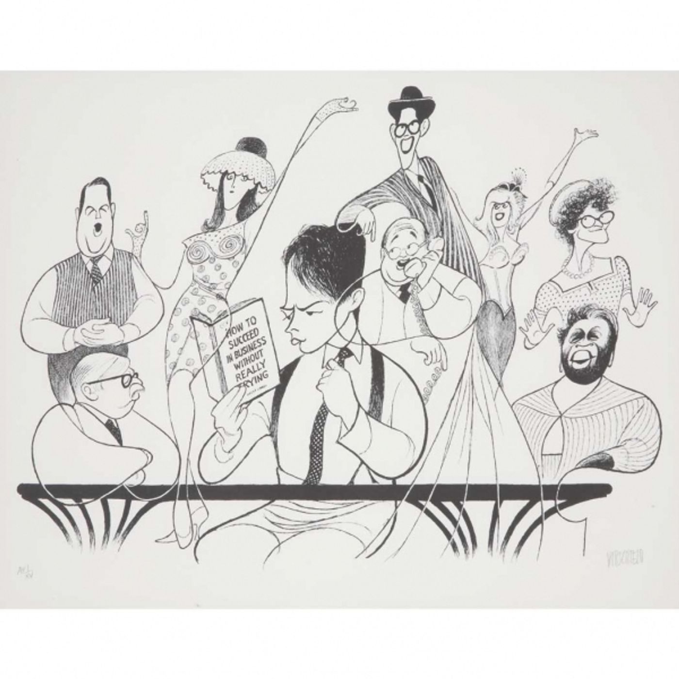 Photo Coverage: Al Hirschfeld Drawings Up for Auction & More for 108th Late Birthday  Image