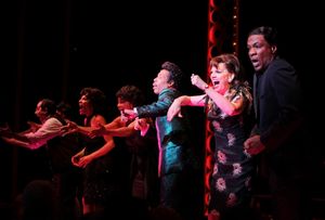 The Shirelles lead singer Shirley Alston Reeves visits Geno Henderson, Beth Leavel, Allan Louis & the 'Baby it's You!' cast during their Curtain Call on Broadway in New York City. @ BroadwayWorld The Shirelles lead singer Shirley Alston Reeves visits Geno Henderson, Beth Leavel, A Photo