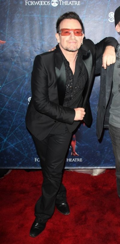 Bono attending the Opening Night Performance of 'Spider-Man Turn Off The Dark' at the Photo