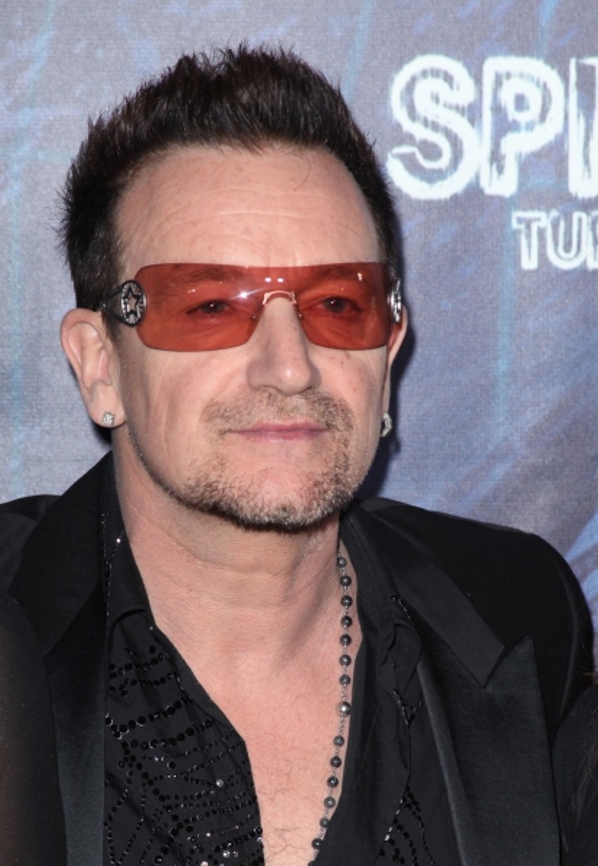 Bono attending the Opening Night Performance of 'Spider-Man Turn Off The Dark' at the Foxwoods Theatre in New York City. at 