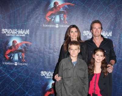 Cindy Crawford, Rande Gerber, Presley Gerber and Kaia Gerber attending the Opening Ni Photo