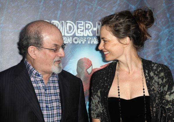 Salman Rushdie attending the Opening Night Performance of 'Spider-Man Turn Off The Da Photo