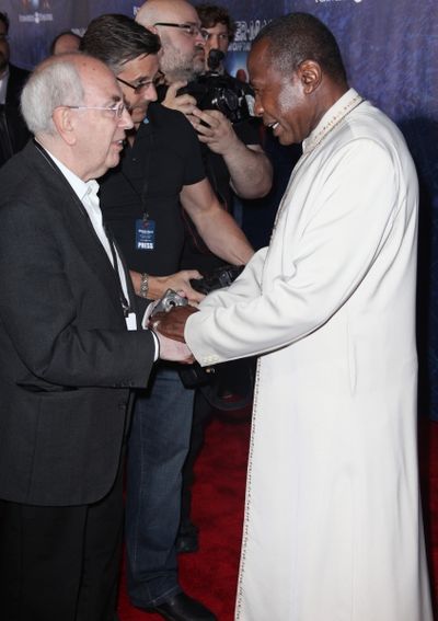 Aubrey Reuben & Ben Vereen attending the Opening Night Performance of 'Spider-Man Tur Photo
