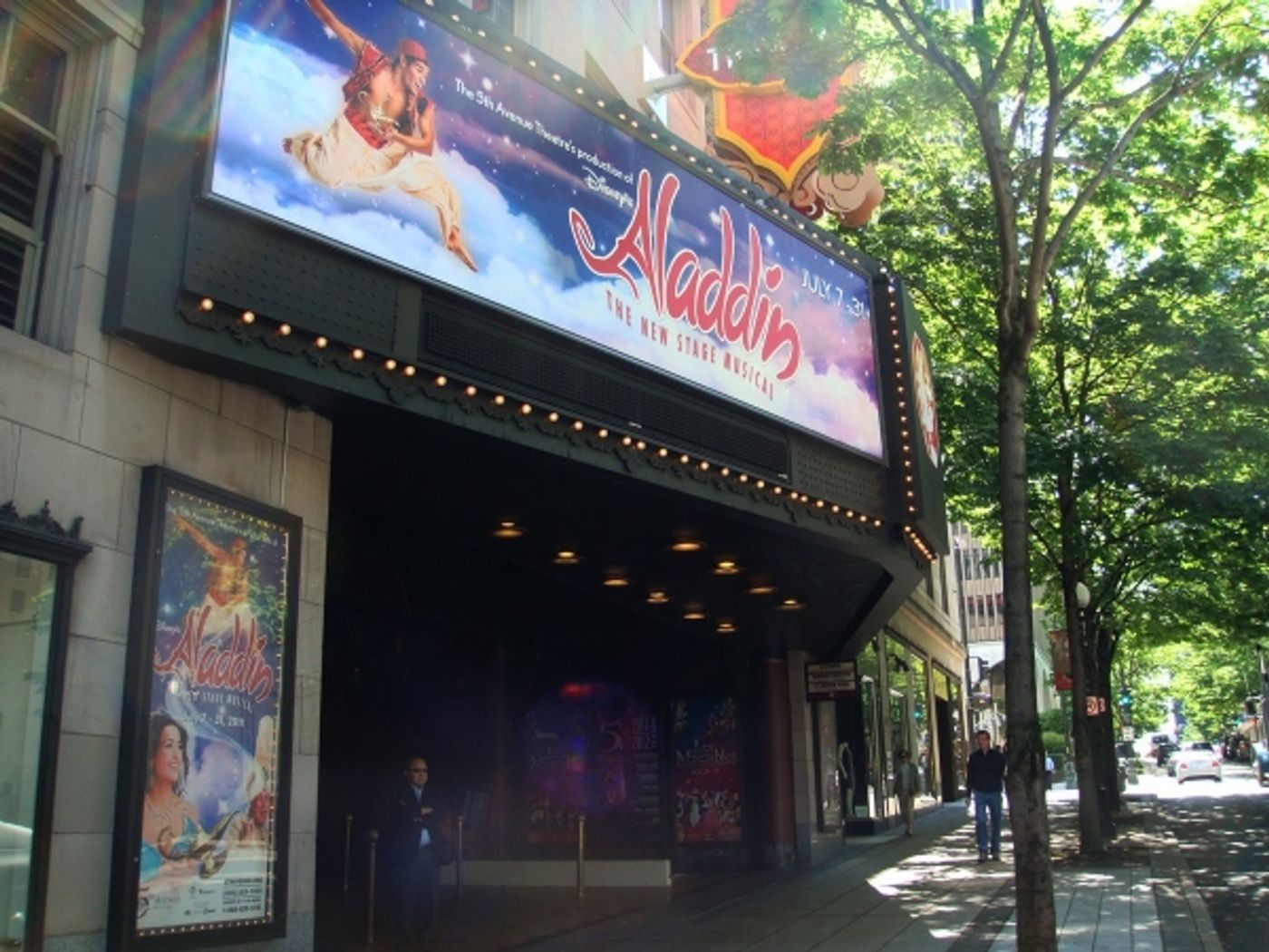 Photo Flash: Marquee Goes Up for 5th Avenue Theatre's ALADDIN!  Image