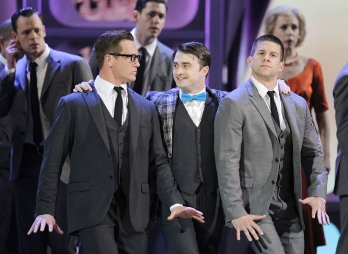 Daniel Radcliffe, cast of HOW TO SUCCEED at 