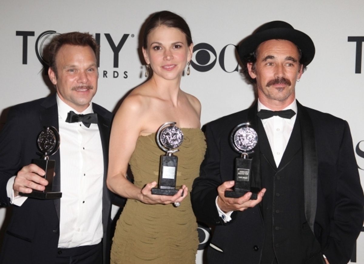 Norbert Leo Butz, Sutton Foster, Mark Rylance at 
