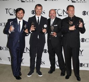 Robert Lopez, Matt Stone, Casey Nickolaw, Trey Parker Photo