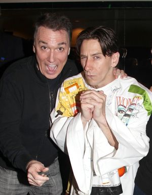 Patrick Page, Joshua Kobak during the 'Spider-Man Turn Off The Dark' Opening Night Gy Photo