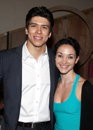 Craig Henningsen & Natalie Lominte during the 'Spider-Man Turn Off The Dark' Opening Night Gypsy Robe Ceremony for Recepient Joshua Kobak at the Foxwoods Theatre in New York City. @ BroadwayWorld Craig Henningsen & Natalie Lominte during the 'Spider-Man Turn Off The Dark' Opening Photo