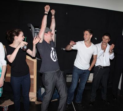 Jennifer Damiano, Christopher W. Tierney, Joshua Kobak & Ari Loeb during the 'Spider- Photo