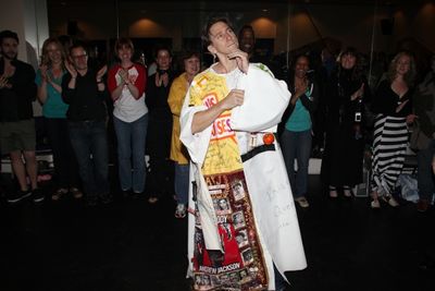 Luther Creek  during the 'Spider-Man Turn Off The Dark' Opening Night Gypsy Robe Cere Photo