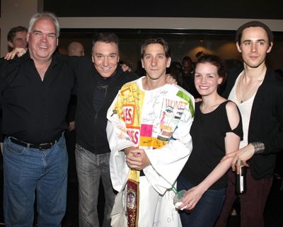 Michael Mulheren, Patrick Page, Joshua Kobak, Jennifer Damiano & Reeve Carney during  Photo