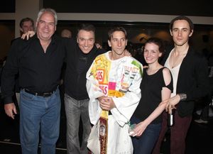 Michael Mulheren, Patrick Page, Joshua Kobak, Jennifer Damiano & Reeve Carney during  Photo