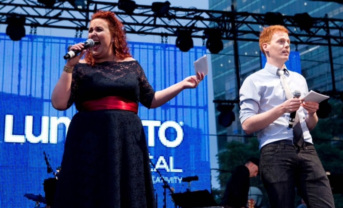 Broadway Babies Sharron Matthews and Shawn Hitchins  at 