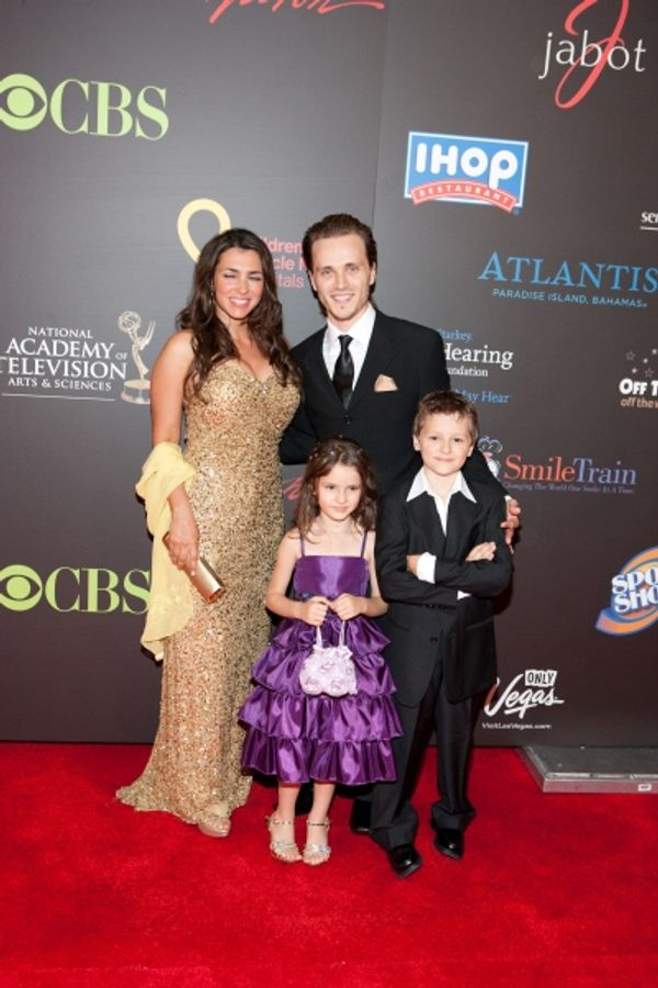 Jonathan Jackson and Lisa Vultaggio pictured at The 38th Daytime Emmy Awards at The L Photo