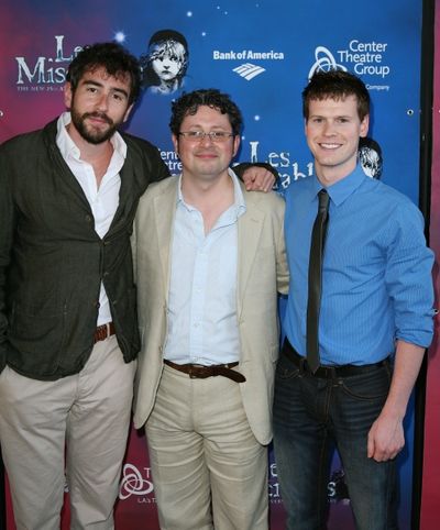 Associate Producer Thomas Schonberg, Director Laurence Connor and Resident Director C Photo