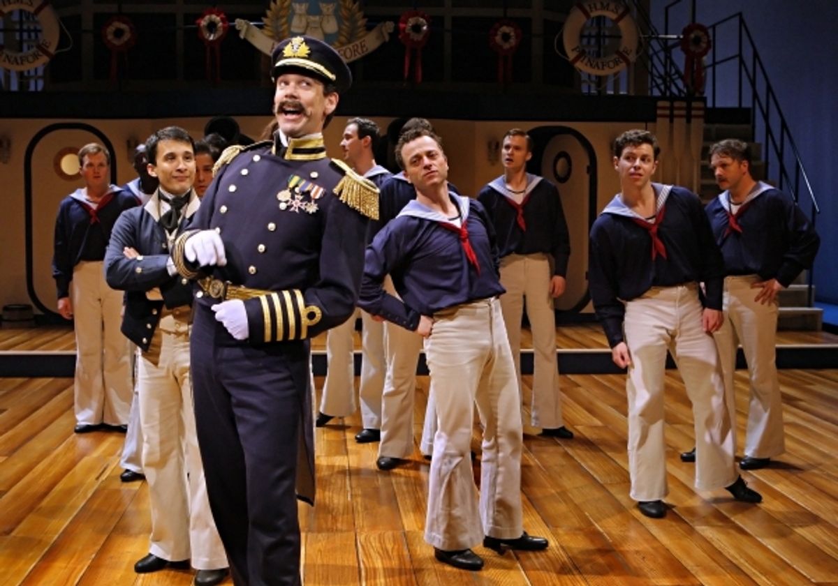 Robert O. Berdahl and the cast of Guthrie Theatre's H.M.S PINAFORE
 at 
