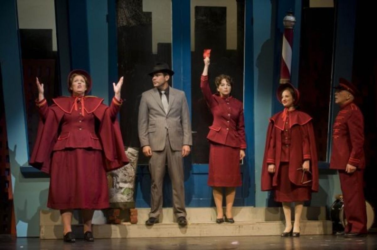 Morgan James and the cast of GUYS AND DOLLS at 