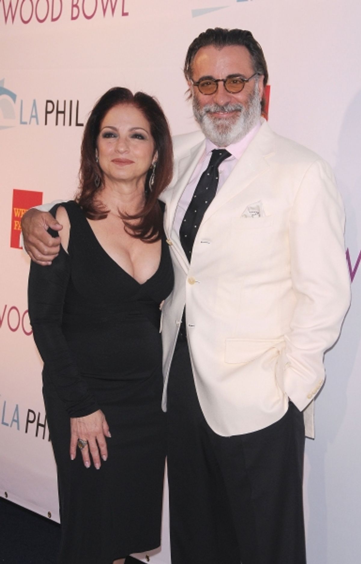 Gloria Estefan and Andy Garcia at the Hollywood Bowl 90th Season Opening Night Hall of Fame Ceremony  Hollywood Bowl,  Hollywood, CA, USA  June 17, 2011  Ã‚Â© RD/ Kirkland/ Retna Digital at 