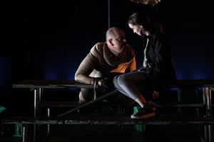 Tony Torn (Big Hog) and Reyna de Courcy (Jade) Photo