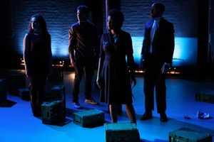 Melissa Miller (Karen), Andres Munar (David), Melle Powers (Zoe), and Jeff Biehl (Mik Photo