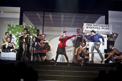 Beth Leavel and Performers, Broadway Bares 2011: Master Piece!
 Photo