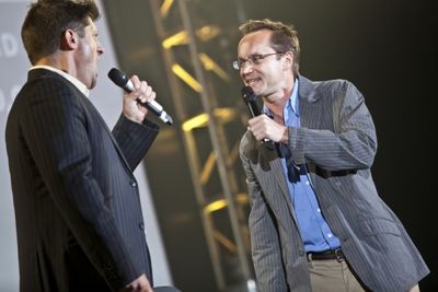 Christopher Sieber and Michael Reidel Photo