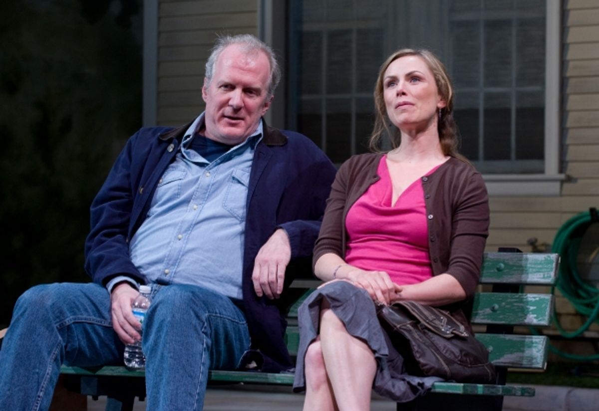 Ensemble member Tracy Letts with Brenda Barrie at 