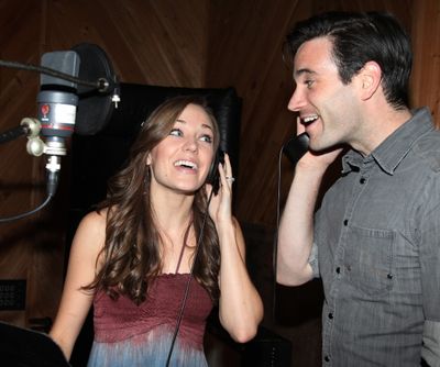 Laura Osnes & Colin Donnell during the Ghostlight Records Original Cast Recording of  Photo