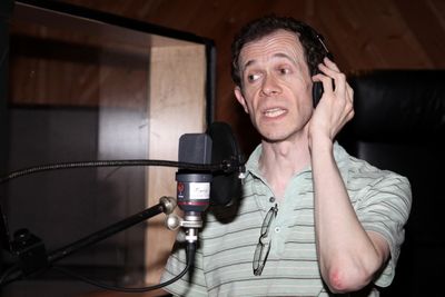 Adam Godley during the Ghostlight Records Original Cast Recording of The Roundabout T Photo
