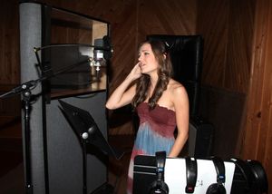 Laura Osnes during the Ghostlight Records Original Cast Recording of The Roundabout Theatre Company's Tony Award Winning Production of 'Anything Goes' in New York City. @ BroadwayWorld Laura Osnes during the Ghostlight Records Original Cast Recording of The Roundabout T Photo