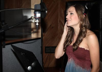 Laura Osnes during the Ghostlight Records Original Cast Recording of The Roundabout T Photo